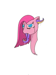 Size: 2048x2732 | Tagged: source needed, semi-grimdark, artist:nthdegr33, derpibooru import, pinkie pie, earth pony, pony, bloodshot eyes, drool, image, infestation, makeup, pinkamena diane pie, png, running makeup, snot, tentaclepie, tentacles