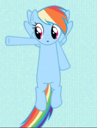 Size: 139x184 | Tagged: safe, derpibooru import, screencap, rainbow dash, pegasus, pony, the mysterious mare do well, animated, cropped, dancing, female, gif, gif for breezies, mare, picture for breezies, solo