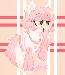 Size: 1280x1467 | Tagged: safe, artist:fliyingrainbow, derpibooru import, oc, oc:abby, earth pony, pony, clothes, female, mare, solo, sweater