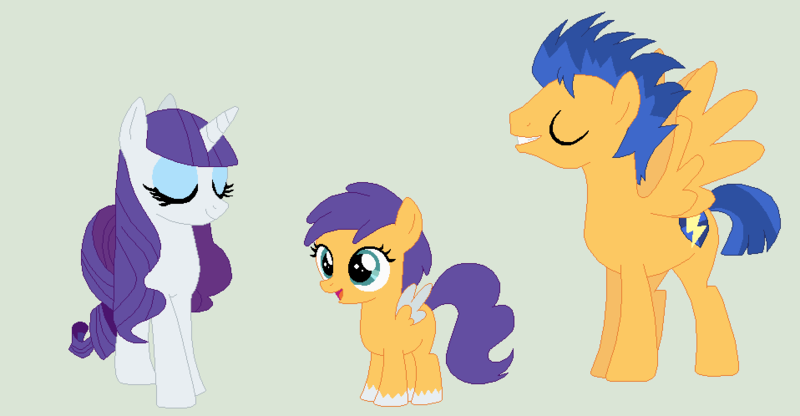 Size: 958x498 | Tagged: safe, artist:deppressedunicorn, derpibooru import, flash sentry, rarity, oc, pegasus, pony, base used, family, female, filly, male, offspring, parent:flash sentry, parent:rarity, sentrity, shipping, straight