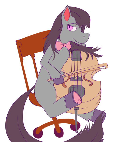 Size: 1461x1809 | Tagged: safe, artist:lawrence alpaca, derpibooru import, octavia melody, pony, cello, chair, musical instrument, simple background, transparent background