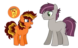 Size: 2803x1729 | Tagged: safe, artist:andy-hazards, derpibooru import, oc, oc:landslide, oc:pizza crust, unofficial characters only, earth pony, pony, female, male, mare, previous generation, simple background, stallion, transparent background