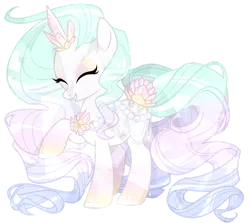 Size: 1280x1143 | Tagged: safe, artist:jojuki-chan, derpibooru import, oc, oc:crystal brooke, original species, pond pony, pony, eyes closed, female, simple background, solo, transparent background