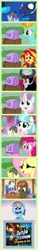 Size: 613x3984 | Tagged: artist:hotdiggedydemon, banjo kazooie, button mash, coco pommel, derpibooru import, excited, exploitable meme, fluttershy, gamer luna, gamershy, hype, it finally happened, it happened, lightning dust, lord tirek, meme, nintendo, nintendo switch, obligatory pony, pinkie pie, princess luna, rainbow dash, rareware, safe, sunset shimmer, super smash bros., super smash bros. ultimate, sweetie belle, tv meme