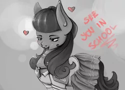 Size: 3265x2349 | Tagged: safe, artist:cookiedesu, derpibooru import, pony, monochrome