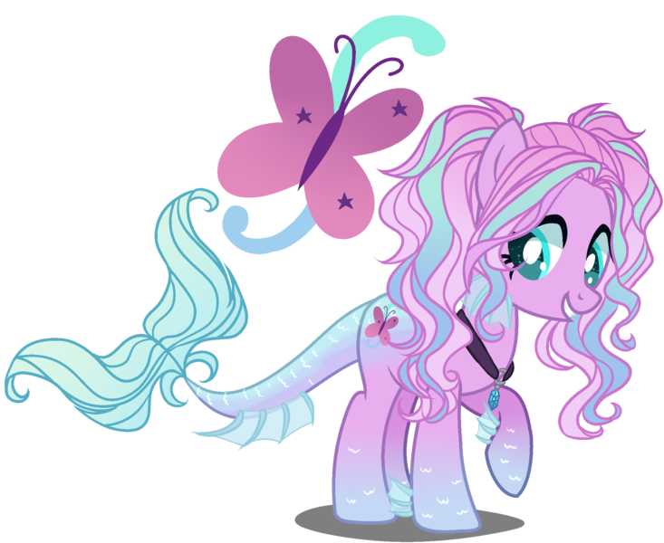 Size: 2200x1800 | Tagged: safe, artist:gihhbloonde, artist:meimisuki, derpibooru import, oc, unofficial characters only, hybrid, pony, adoptable, base used, choker, female, interspecies offspring, magical lesbian spawn, mare, multicolored hair, offspring, parent:aria blaze, parent:fluttershy, parents:ariashy, raised hoof, simple background, solo, transparent background