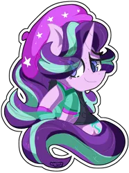 Size: 1280x1724 | Tagged: safe, artist:jxst-starly, derpibooru import, starlight glimmer, ponified, pony, unicorn, equestria girls, mirror magic, spoiler:eqg specials, beanie, clothes, colored pupils, cute, equestria girls ponified, eye clipping through hair, female, glimmerbetes, hat, mare, simple background, solo, transparent background