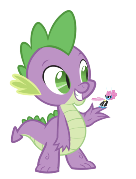 Size: 750x982 | Tagged: breezie, breezie on finger, clothes, confused, crack shipping, cute, daaaaaaaaaaaw, derpibooru import, diabreezies, dragon, edit, editor:undeadponysoldier, gay, happy, infidelity, male, safe, seabreeze, shipping, simple background, smiling, spike, spreeze, white background