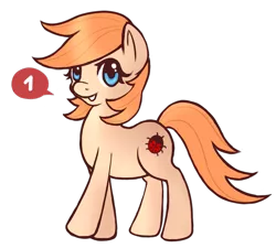 Size: 737x663 | Tagged: safe, artist:marikaefer, derpibooru import, oc, oc:ladybug, unofficial characters only, earth pony, pony, female, mare, simple background, solo, transparent background