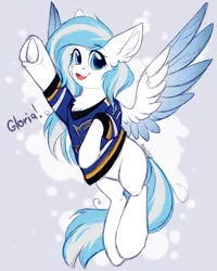 Size: 2000x2500 | Tagged: safe, artist:alphadesu, derpibooru import, oc, oc:contrail skies, pony, champions, clothes, female, gloria, hockey, ice hockey, jersey, laura branigan, mare, nhl, sports, st. louis blues, stanley cup, trans mare