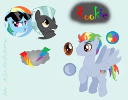 Size: 802x627 | Tagged: safe, artist:itsnatcherx, derpibooru import, rainbow dash, thunderlane, oc, pony, female, male, offspring, parent:rainbow dash, parent:thunderlane, parents:thunderdash, shipping, straight, thunderdash