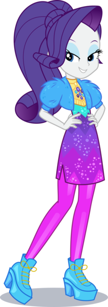 Size: 500x1416 | Tagged: safe, artist:phucknuckl, derpibooru import, rarity, equestria girls, equestria girls series, festival filters, spoiler:eqg series (season 2), bolero jacket, clothes, female, high heels, lidded eyes, looking at you, music festival outfit, shoes, simple background, solo, transparent background, vector