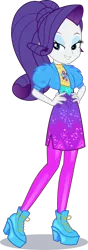 Size: 500x1416 | Tagged: safe, artist:phucknuckl, derpibooru import, rarity, equestria girls, equestria girls series, festival filters, spoiler:eqg series (season 2), bolero jacket, clothes, female, high heels, lidded eyes, looking at you, music festival outfit, shoes, simple background, solo, transparent background, vector