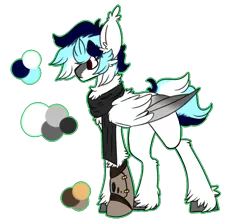 Size: 1223x1074 | Tagged: safe, artist:babumilkshake, derpibooru import, oc, oc:could locker, unofficial characters only, pegasus, pony, amputee, prosthetic limb, prosthetics, reference sheet, robotic legs, simple background, solo, transparent background