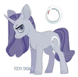 Size: 891x880 | Tagged: safe, artist:shady-bush, derpibooru import, oc, oc:rocky shoals, pony, unicorn, female, magical lesbian spawn, mare, offspring, parent:maud pie, parent:rarity, parents:rarimaud, simple background, solo, transparent background