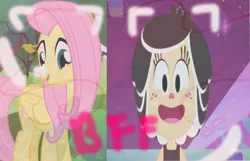 Size: 1260x810 | Tagged: safe, artist:xxkawailloverchanxx, derpibooru import, edit, edited screencap, screencap, fluttershy, pegasus, pony, crossover, hanazuki, hanazuki: full of treasures