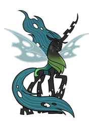 Size: 1536x2048 | Tagged: safe, artist:melspyrose, derpibooru import, oc, oc:king metamorphosis, unofficial characters only, changeling, changeling king, changeling oc, male, simple background, solo, transparent background