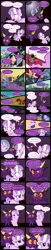 Size: 2000x9847 | Tagged: safe, artist:magerblutooth, derpibooru import, diamond tiara, oc, oc:dazzle, oc:il, cat, changeling, earth pony, imp, pony, comic:diamond and dazzle, comic, contract, magic, pencil, telekinesis