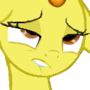 Size: 128x128 | Tagged: safe, artist:simplesample, derpibooru import, edit, edited screencap, screencap, spitfire, pony, no second prances, cropped, eyes rolling back, female, picture for breezies, reaction image, unf