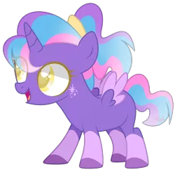 Size: 2273x2217 | Tagged: safe, artist:joshuarm, derpibooru import, oc, oc:violet glow, alicorn, pony, alicorn oc, colored hooves, colored pupils, female, filly, horn, simple background, solo, transparent background, wings