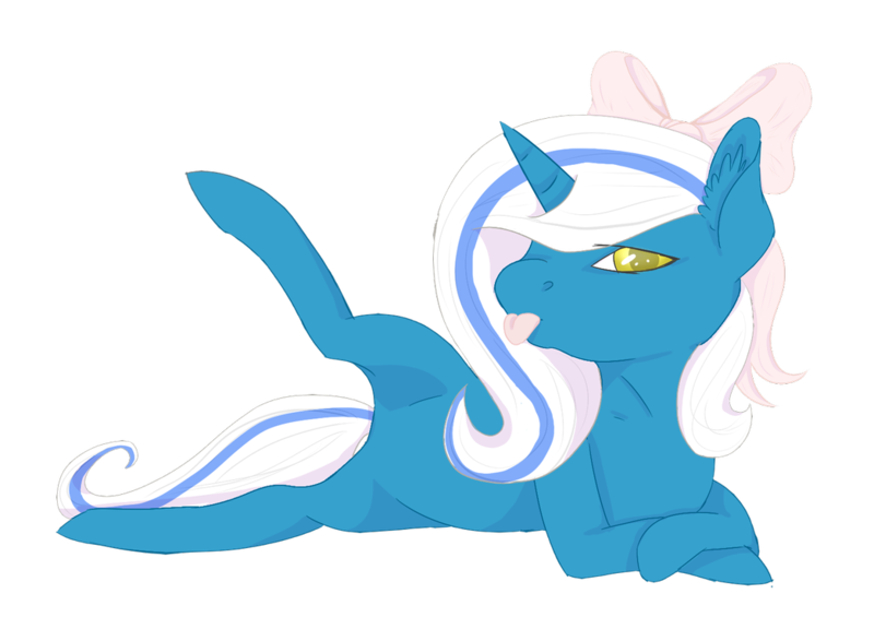 Size: 1044x766 | Tagged: safe, artist:evecz12, derpibooru import, oc, oc:fleurbelle, unofficial characters only, alicorn, pony, alicorn oc, bow, cute, female, hair bow, horn, legs, mare, tongue out, wings