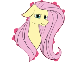 Size: 6000x5000 | Tagged: safe, artist:tayzipumpqueen, derpibooru import, fluttershy, pony, bust, female, floppy ears, looking at you, mare, simple background, smiling, solo, transparent background