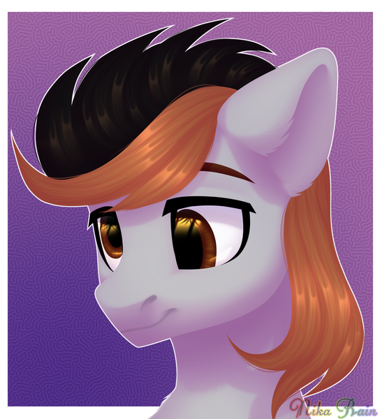 Size: 2720x3000 | Tagged: safe, artist:nika-rain, derpibooru import, oc, earth pony, pony, bust, portrait, prize, simple background, solo