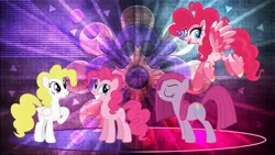 Size: 3840x2160 | Tagged: safe, artist:greenmachine987, artist:inudewaruika, artist:laszlvfx, artist:mrkat7214, artist:orin331, derpibooru import, edit, pinkie pie, surprise, earth pony, pegasus, pony, leak, female, g5, mare, pegasus pinkie pie, pinkamena diane pie, pinkie pie (g5), race swap, wallpaper, wallpaper edit