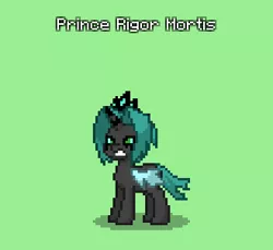 Size: 329x302 | Tagged: safe, derpibooru import, oc, oc:prince rigor mortis, unofficial characters only, changeling, pony, pony town