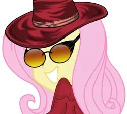 Size: 968x870 | Tagged: safe, artist:iamaquamarine, derpibooru import, fluttershy, equestria girls, alucard, alushy, clothes, cosplay, costume, crossover, hellsing, simple background, solo, transparent background