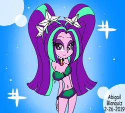 Size: 1652x1500 | Tagged: suggestive, artist:kova360, derpibooru import, aria blaze, equestria girls, bikini, bikini bottom, bikini top, breasts, busty aria blaze, clothes, female, solo, swimsuit