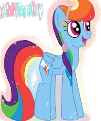 Size: 1024x1229 | Tagged: safe, artist:xxfluffypachirisuxx, derpibooru import, rainbow dash, crystal pony, pony, the crystal empire, crystallized, simple background, solo, transparent background