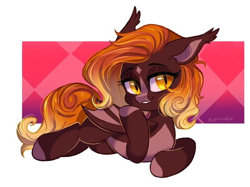 Size: 1600x1200 | Tagged: safe, artist:colorfulcolor233, derpibooru import, oc, oc:fire glow, bat pony, pony, bat pony oc, bat wings, solo, wings