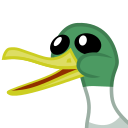 Size: 128x128 | Tagged: animal, badge, bill, bird, derpibooru, derpibooru badge, derpibooru import, duck, meta, picture for breezies, safe, svg, .svg available, vector