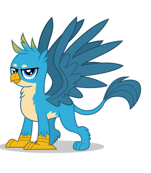 Size: 1268x1448 | Tagged: safe, artist:twilight-twinkle, derpibooru import, gallus, gryphon, claws, looking at you, male, paws, spread wings, wings