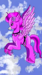 Size: 1280x2276 | Tagged: artist:lullabyjak, derpibooru import, hippogriff, oc, oc:taffy, safe, solo, unofficial characters only