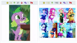 Size: 1155x649 | Tagged: safe, artist:the-butch-x, derpibooru import, edit, part of a set, applejack, fluttershy, pinkie pie, rainbow dash, rarity, sci-twi, spike, spike the regular dog, sunset shimmer, trixie, twilight sparkle, bat pony, dog, derpibooru, equestria girls, equestria girls series, forgotten friendship, wake up!, spoiler:choose your own ending (season 2), spoiler:eqg series (season 2), adorasexy, adorkable, applejack's hat, armpits, attached skirt, bare shoulders, beach, beach babe, beautiful, beautisexy, belly button, big breasts, bikini, bikini babe, blue swimsuit, blushing, bow swimsuit, breasts, busty applejack, busty fluttershy, busty rarity, busty sci-twi, busty sunset shimmer, busty twilight sparkle, cap, cleavage, clothes, cloud, collage, commission, cowboy hat, crepuscular rays, crossed legs, cute, dashabetes, diapinkes, diatrixes, diving suit, dork, female, flutterbat, freckles, frilled swimsuit, geode of shielding, geode of super speed, geode of super strength, geode of telekinesis, glasses, grin, hand on hip, happy, hat, humane five, humane seven, humane six, jewelry, juxtaposition, lens flare, looking at you, magical geodes, meta, midriff, necklace, one-piece swimsuit, open mouth, peace sign, pink swimsuit, ponytail, pretty, race swap, raribetes, sarong, sexy, shimmerbetes, shorts, shyabetes, signature, skirt, sky, smiling, speedpaint available, spikabetes, spike's dog collar, stetson, striped swimsuit, stupid sexy fluttershy, stupid sexy rainbow dash, stupid sexy rarity, summer sunset, sun hat, sunglasses, swimsuit, thighs, tricolor swimsuit, twiabetes, underass, wake up!: applejack, wall of tags, wetsuit