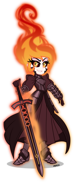 Size: 2045x5000 | Tagged: safe, artist:orin331, derpibooru import, daybreaker, equestria girls, absurd resolution, anime, corrupted, equestria girls-ified, excalibur, excalibur morgan, fate/grand order, fate/stay night, female, saber, saber alter, solo, weapon