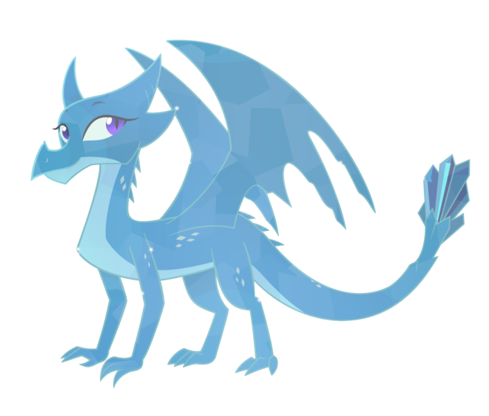 Size: 900x766 | Tagged: artist:queencold, crystal dragon, cute, derpibooru import, dragon, dragoness, dragon oc, female, oc, oc:princess asa, purple eyes, safe, translucent, unofficial characters only