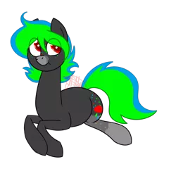 Size: 894x894 | Tagged: safe, artist:chelseawest, derpibooru import, oc, oc:acid rain, earth pony, pony, male, prone, simple background, solo, stallion, transparent background