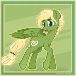 Size: 1000x1005 | Tagged: safe, artist:umgaris, derpibooru import, oc, oc:chrysolite, pegasus, pony, female, shadow, simple background, solo, trade