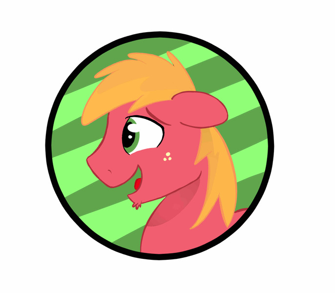 Size: 3121x2731 | Tagged: safe, artist:siggyderp, derpibooru import, big macintosh, earth pony, pony, bust, button, button design, facial hair, goatee, male, profile, signature, solo, stallion