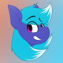 Size: 2048x2048 | Tagged: safe, artist:noxy, derpibooru import, oc, oc:noxy, pony, avatar, blue mane, cute, disembodied head, head, icon, male, pink eyes, smiley face, solo