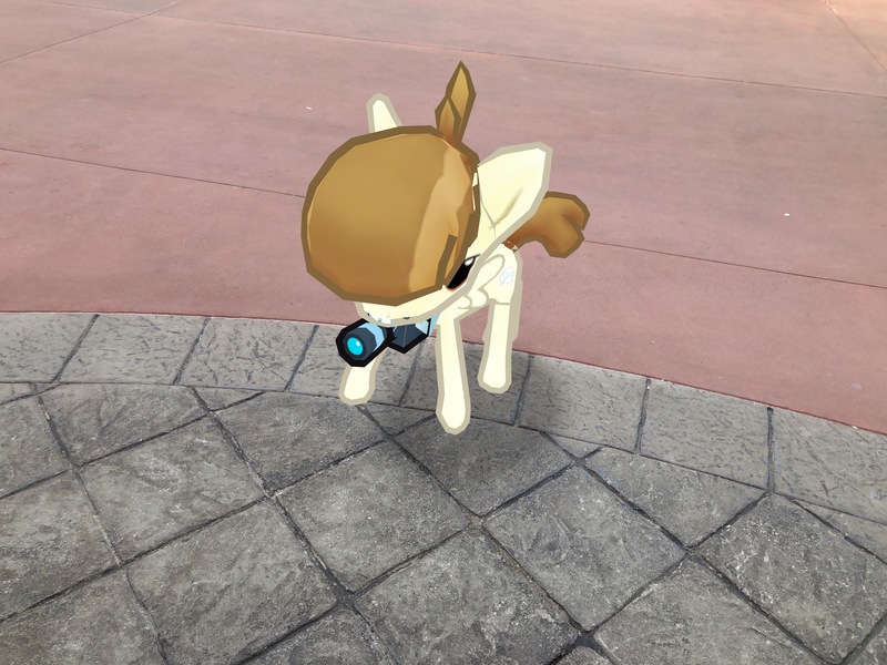 Size: 4032x3024 | Tagged: safe, derpibooru import, photographer:undeadponysoldier, featherweight, pegasus, pony, amusement park, augmented reality, camera, colt, disney world, epcot, florida, gameloft, irl, male, orlando, photo, ponies in real life, solo, theme park