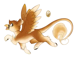 Size: 1280x961 | Tagged: safe, artist:sketchthebluepegasus, derpibooru import, oc, oc:betty, gryphon, eared griffon, female, pale belly, simple background, solo, transparent background