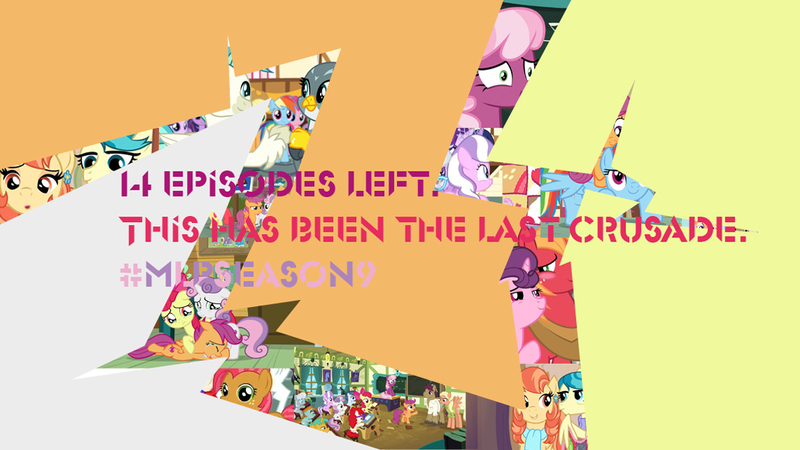 Size: 1152x648 | Tagged: safe, derpibooru import, edit, screencap, apple bloom, applejack, aunt holiday, auntie lofty, babs seed, cheerilee, diamond tiara, gabby, mane allgood, pinkie pie, rainbow dash, scootaloo, shady daze, silver spoon, snails, snap shutter, snips, starlight glimmer, sweetie belle, terramar, twilight sparkle, twilight sparkle (alicorn), twist, alicorn, classical hippogriff, earth pony, gryphon, hippogriff, pegasus, pony, unicorn, the last crusade, break, cartoonito logo, colors, crack, cracked, cutie mark crusaders, female, filly, foal, fracture, fractured, illustrator, mlp s9 countdown, photoshop