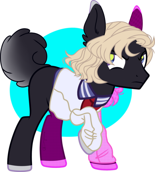 Size: 1280x1415 | Tagged: safe, artist:daydreamprince, derpibooru import, oc, earth pony, pony, augmented tail, base used, clothes, male, shirt, solo, stallion