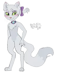 Size: 789x1012 | Tagged: abyssinian, abyssinianized, anthro pets, artist:unoriginai, cat, cute, derpibooru import, my little pony: the movie, opalescence, race swap, safe, solo, species swap