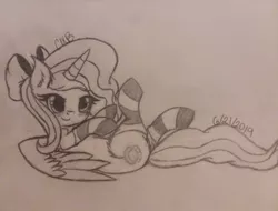 Size: 400x304 | Tagged: safe, artist:mystery-mistress, derpibooru import, oc, oc:fleurbelle, alicorn, pony, adorasexy, alicorn oc, blushing, bow, clothes, cute, female, hair bow, horn, mare, on back, sexy, socks, striped socks, wings