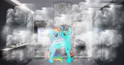 Size: 1235x647 | Tagged: safe, artist:jawsandgumballfan24, derpibooru import, rainbow dash, oc, oc:ethan, alicorn, pegasus, pony, pony creator, alicorn oc, canon x oc, horn, irl, photo, ponies in real life, shipping, wings